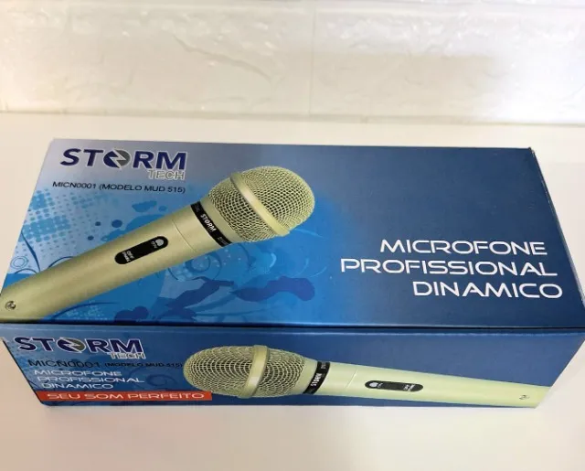 Microfone Profissional Dinâmico Micn0001 Mud515 Stormtech