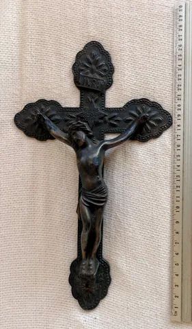 Antigo Crucifixo  tamanho aproximado 27,0,x16,0 cm (Item para Decoração) 