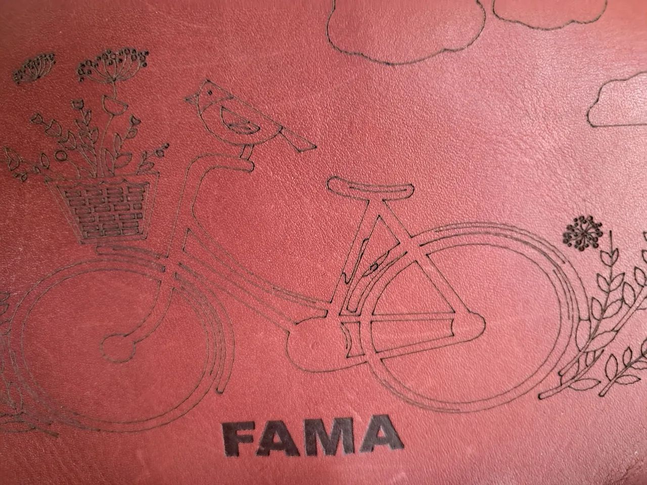 Bolsa de Couro de Ombro Vermelha - Foto 5