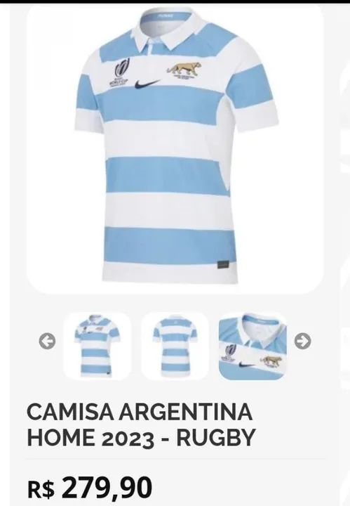   Camisa Argentina Home 2023 - Rugby - Foto 2