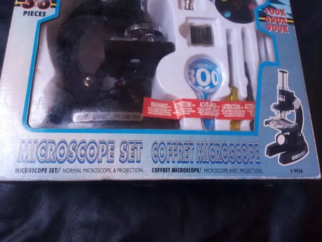Brinquedo antigo microscópe set lacrado  - Foto 3