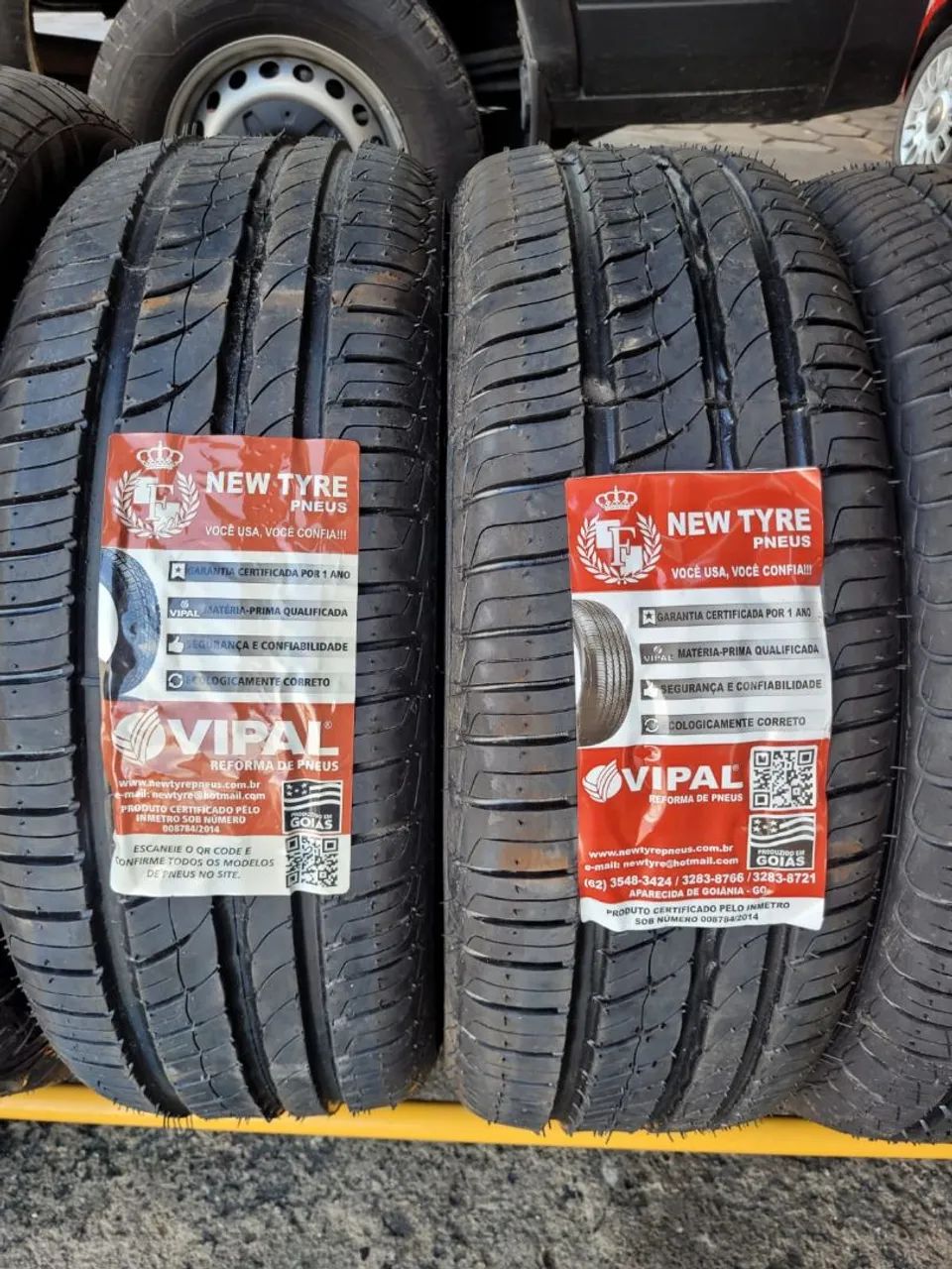 Pneus 195/55R16 New Tyre (VIPAL) 2 ANOS DE GARANTIA
