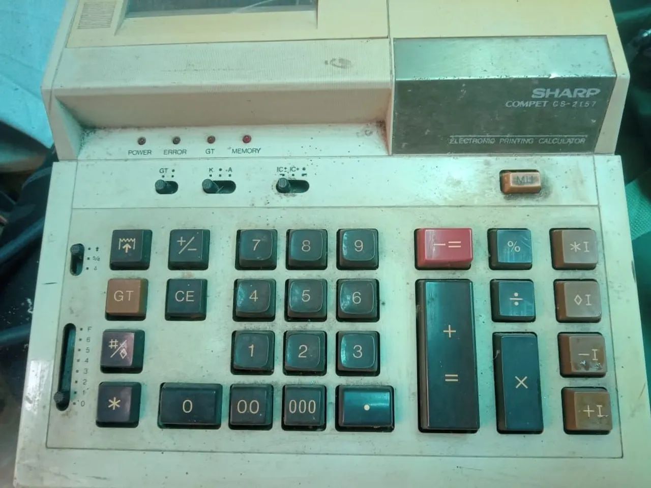 R$85 Máquina de Calcular de Rolo séc passado. - Foto 3