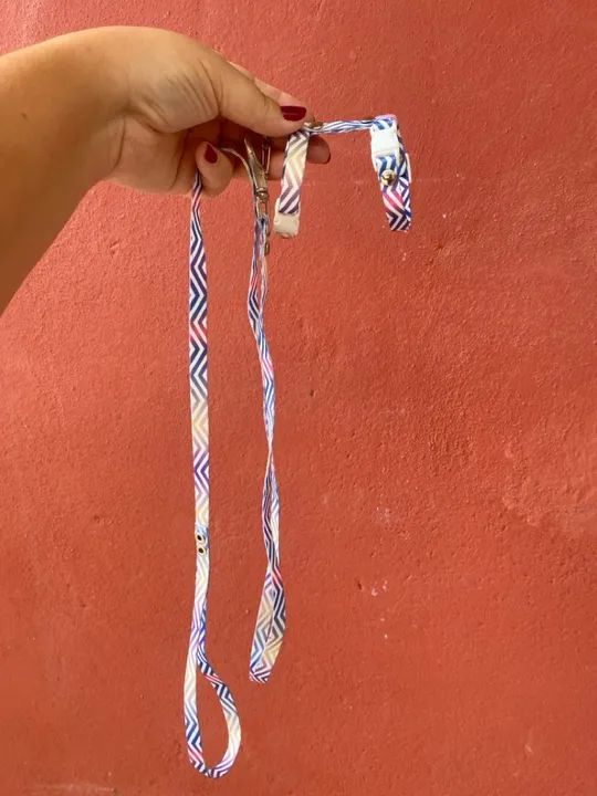 Coleira para animais Pequenos - Chevron Colorido - Foto 4