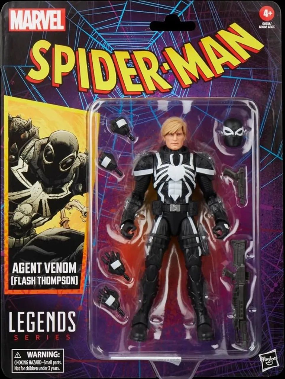 Agent Venom Spider-Man Retro Marvel Legends - Lacrado