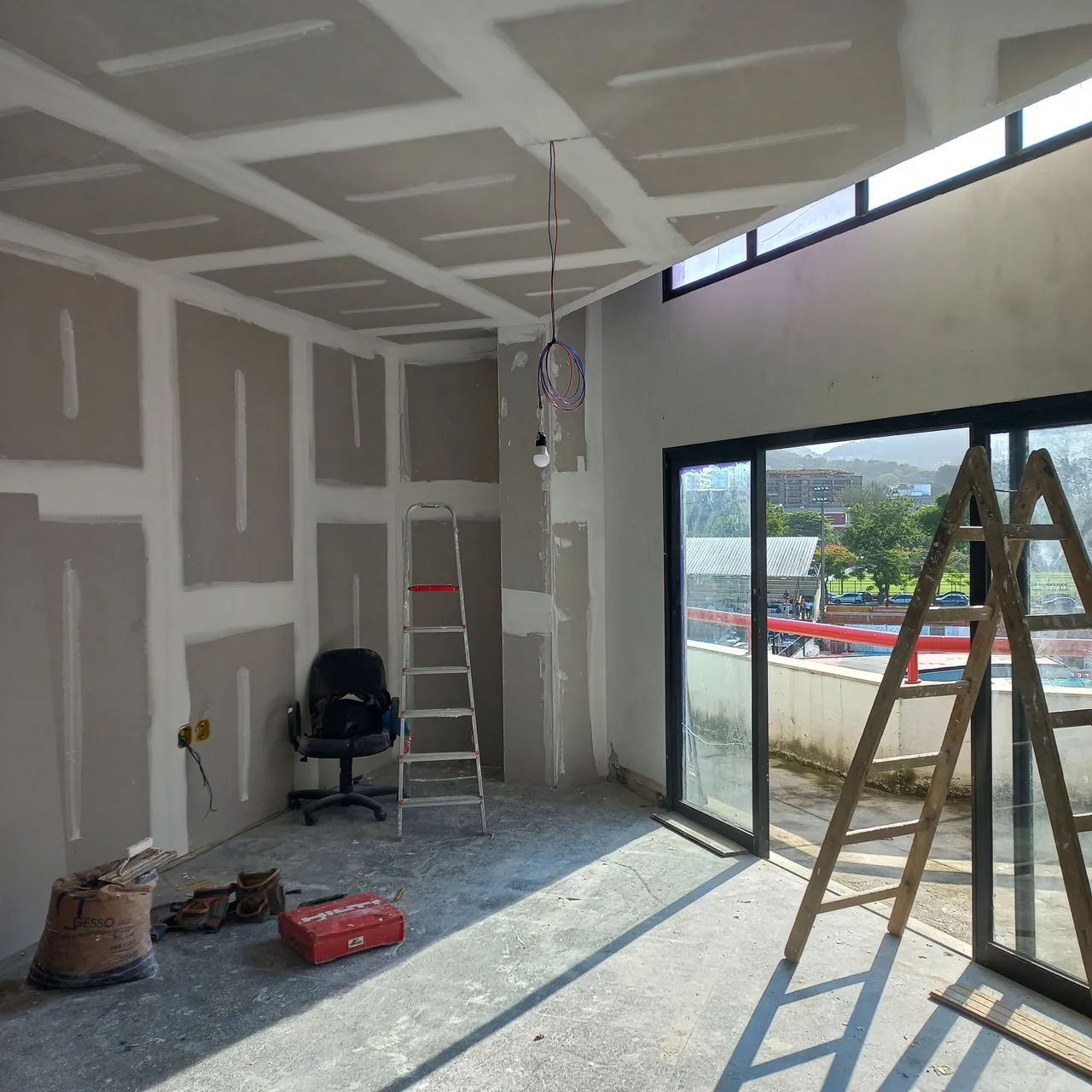 Drywall  gesso divisórias acartonado e stel frame 