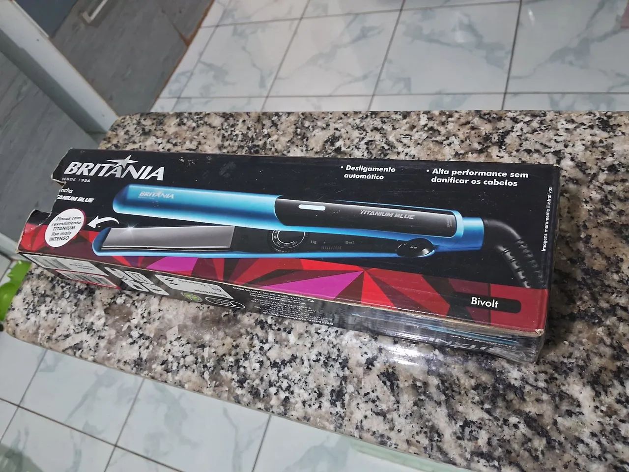 Prancha de Cabelo Titanium Blue - Foto 2