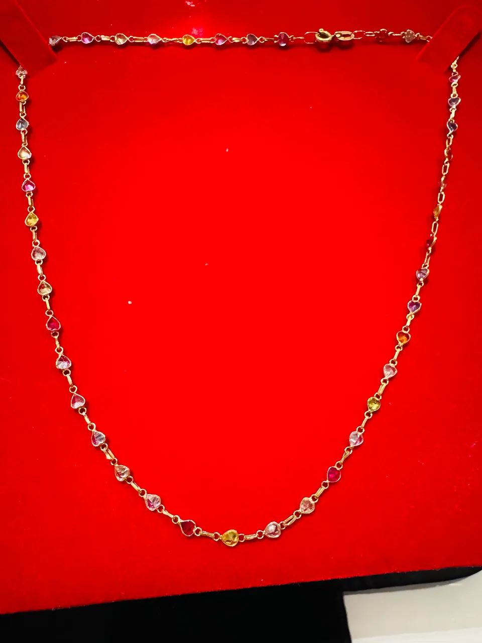 Corrente de ouro 18 com pedras  - Foto 5