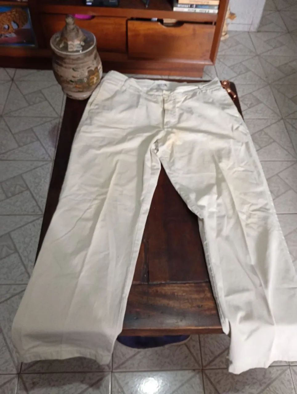 Calça FATALLI.   46.  Bege  - Foto 5