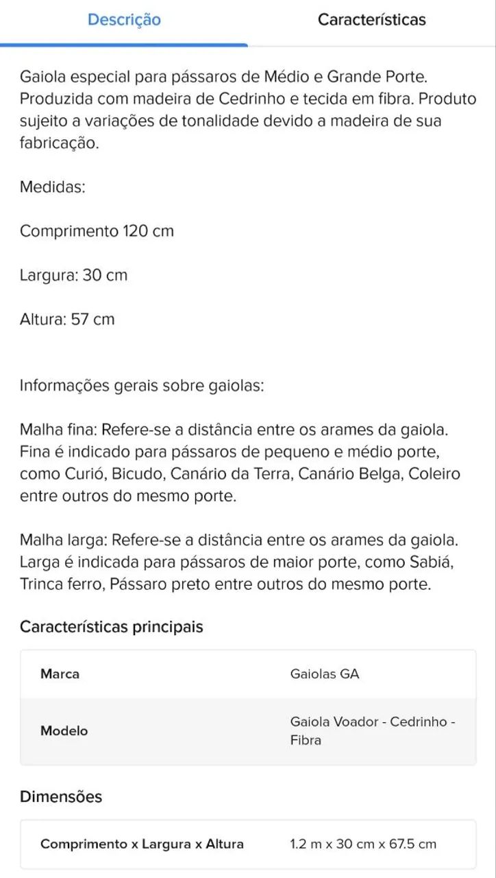 Gaiola passarinho64584932503043123