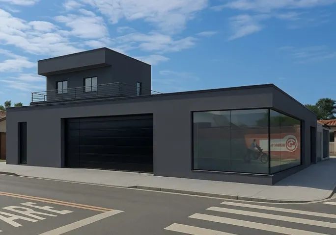 Comercial Novo 232m² - Taubaté-SP - Estacionamento