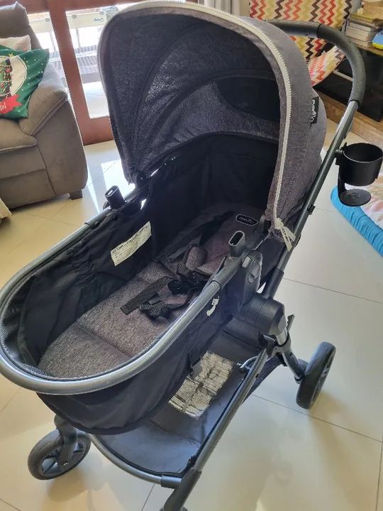 Carrinho de bebê 3 em 1 Travel System Pivot Vizor da Evenflo - Foto 5