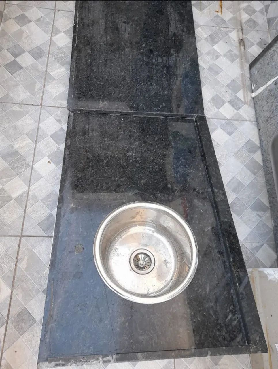 Pia completa de churrasqueira 