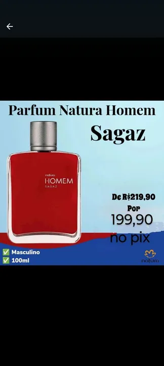 Perfume Natura Homem Sagaz 100ml