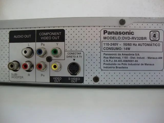Aparelho DVD CD Player Marca Panasonic Modelo RV-32 (Leia o Texto) - Foto 5