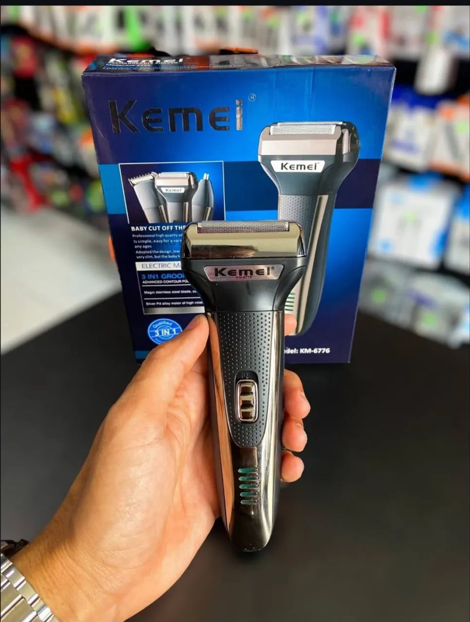 Máquina kemei 3 em 1