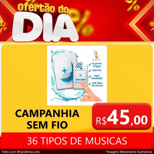CAMPANHIA SEM FIO COM BOTÃO BI-VOLT  - Foto 3