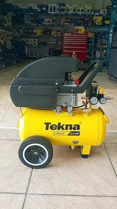Compressor de Ar 24 Litros Motor 2.5hp 116psi - Tekna (Loja/Nova)