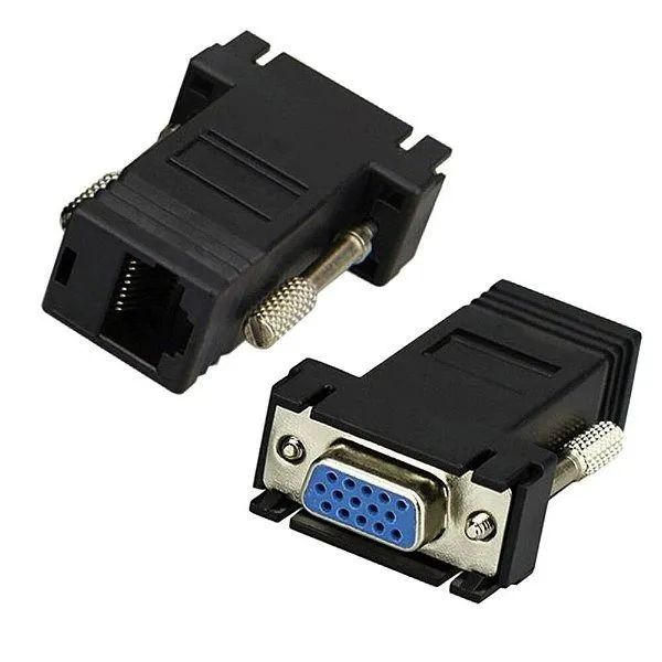 Adaptadores VGA Fêmea Para Rede RJ45 