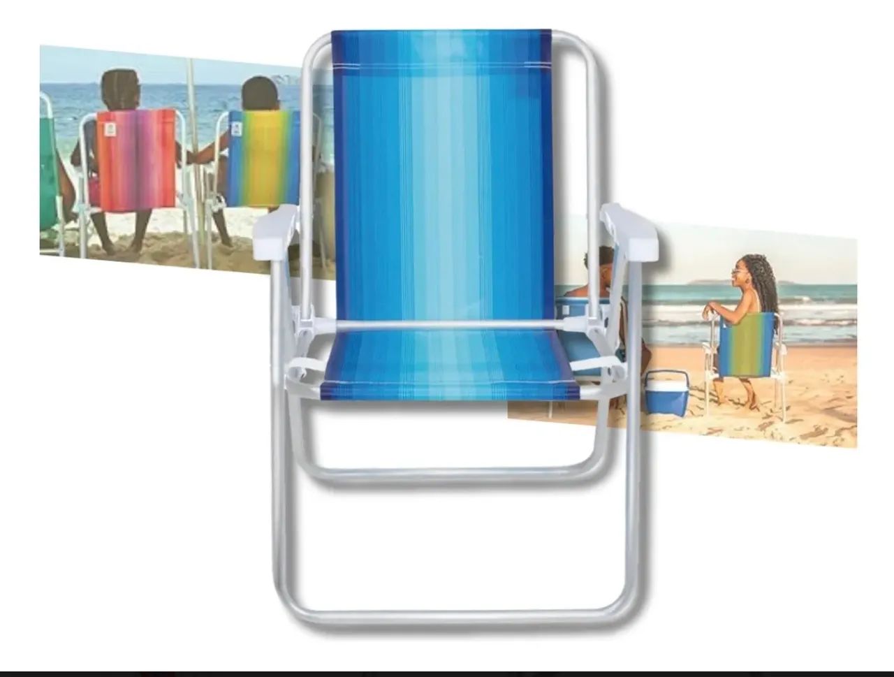 Cadeira de Praia Alumínio Mor - Foto 3