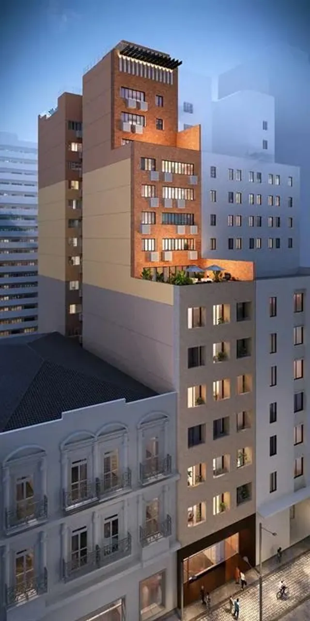 Studio mobiliado à venda na Rua Gonçalves Dias com 38 m², no Centro - Rio de Janeiro - RJ
