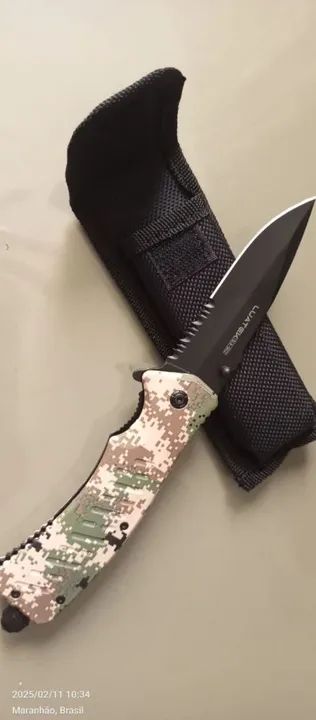 Faca Tática Luatek SLK-D02 - Camuflada - Foto 2