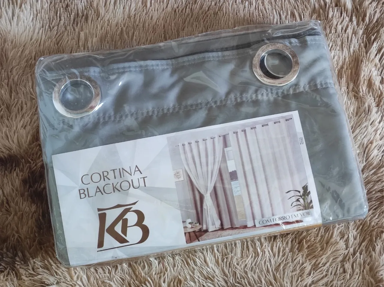 Cortina Blackout Cinza - KB