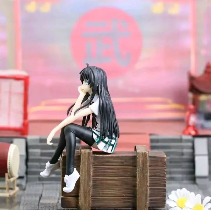 Estatueta Menina japonesa sentada - Foto 4