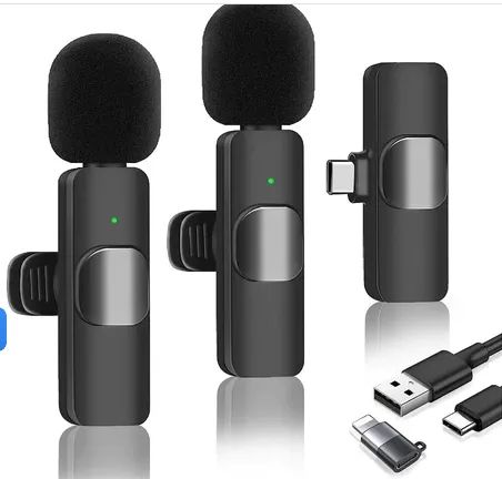 Microfone De Lapela Duplo ( Com 2 Microfones ) Sem Fio z1084 - Foto 2
