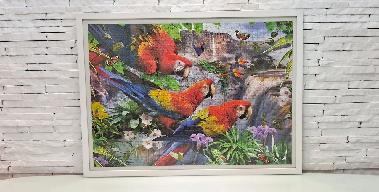 Quadro de Quebra cabeça com moldura - Vários quadros - Foto 3