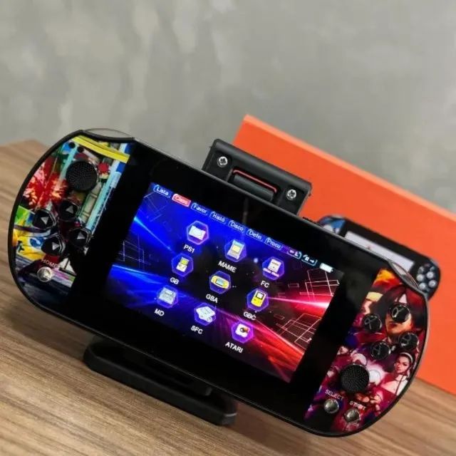 VÍDEO GAME PORTÁTIL Q3 COM 10.000 JOGOS, 64GB, TELA 4.3 HD - ALTA DEFINIÇÃO