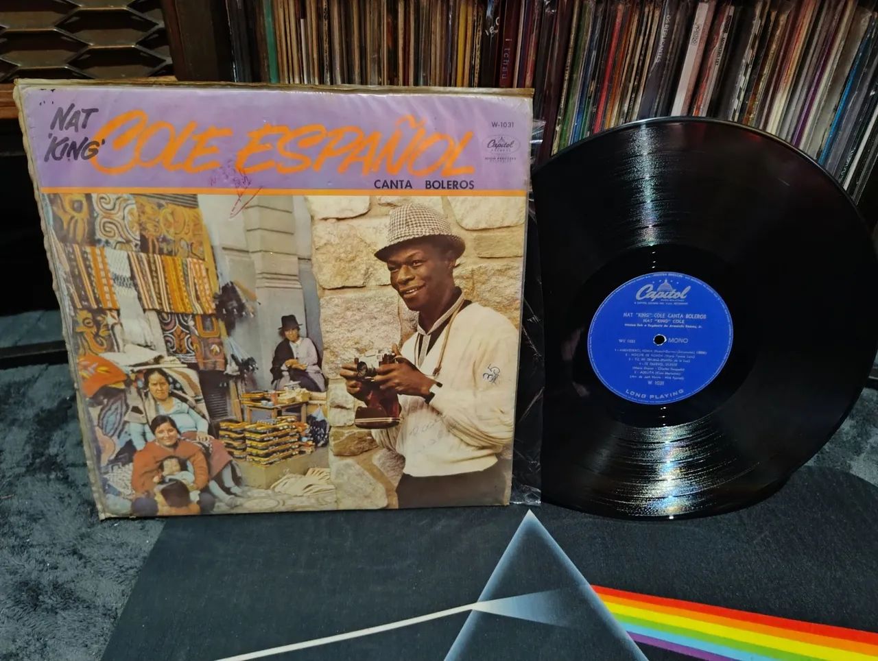 Disco Nat king Cole Espanhol canta boleros, edição Mono  - Foto 3