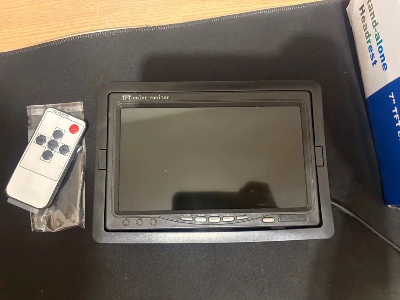 Monitor Lcd 7° Polegadas Tft Color Cor Preto64418591095553122