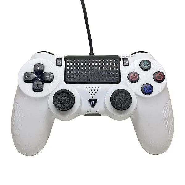 Controle Joystick com Fio para Ps4 e PC, DuploShock4, Branco - Knup  em São Luís ma - Foto 2