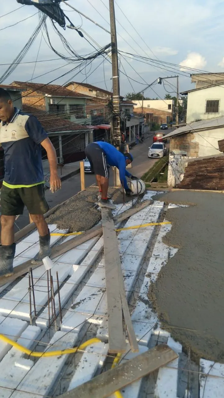 Montagem e enchimento da laje 
