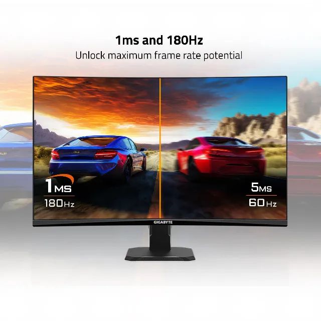 Monitor GIGABYTE 27 FHD, 180Hz, 1ms, IPS, HDMI e DisplayPort, 110% sRGB, HDR,Novo, Lacrado - Foto 3