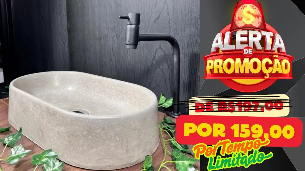 Cuba de banheiro com design moderno em promoção!