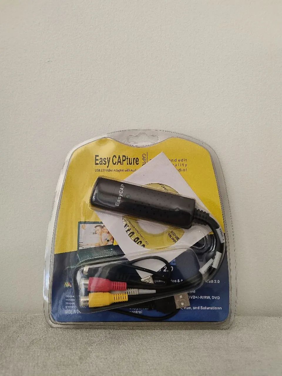 Captura de vídeo e áudio externo USB