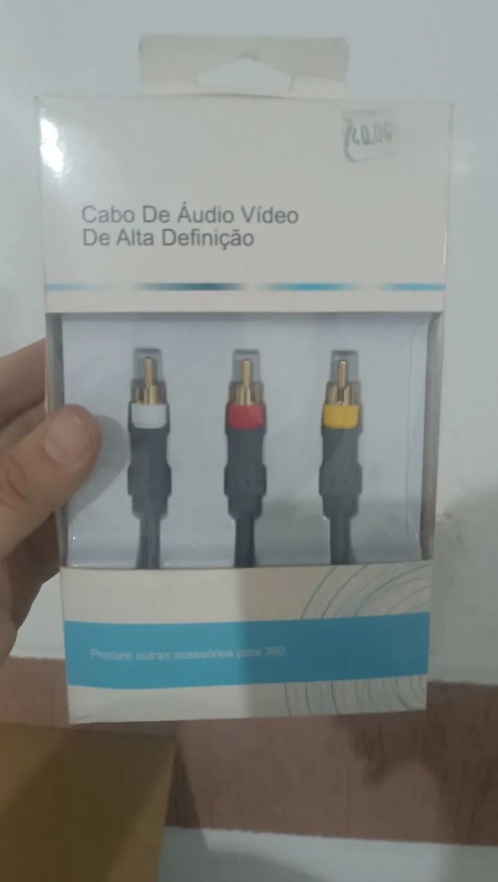 Cabo Audio e Vídeo Para Xbox 360 