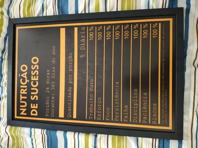 Kit 3 Quadros Grandes Frases Motivacional Escritório Moderno - Foto 4