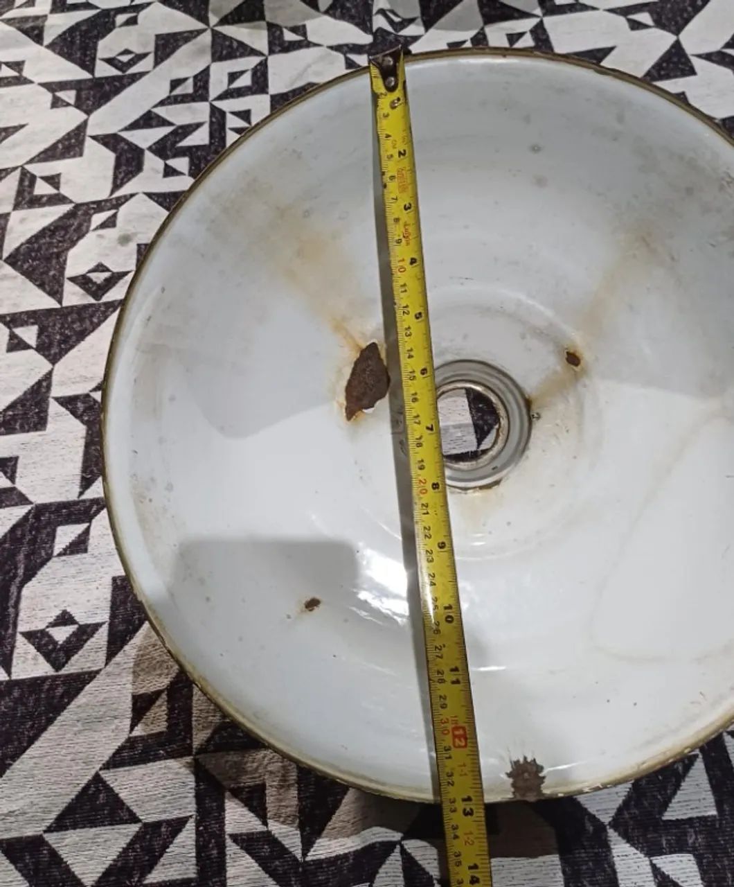 Cúpula em ágata esmaltada antiga 35cm - Foto 4