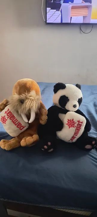 Bichinhos de pelúcia Parmalat 