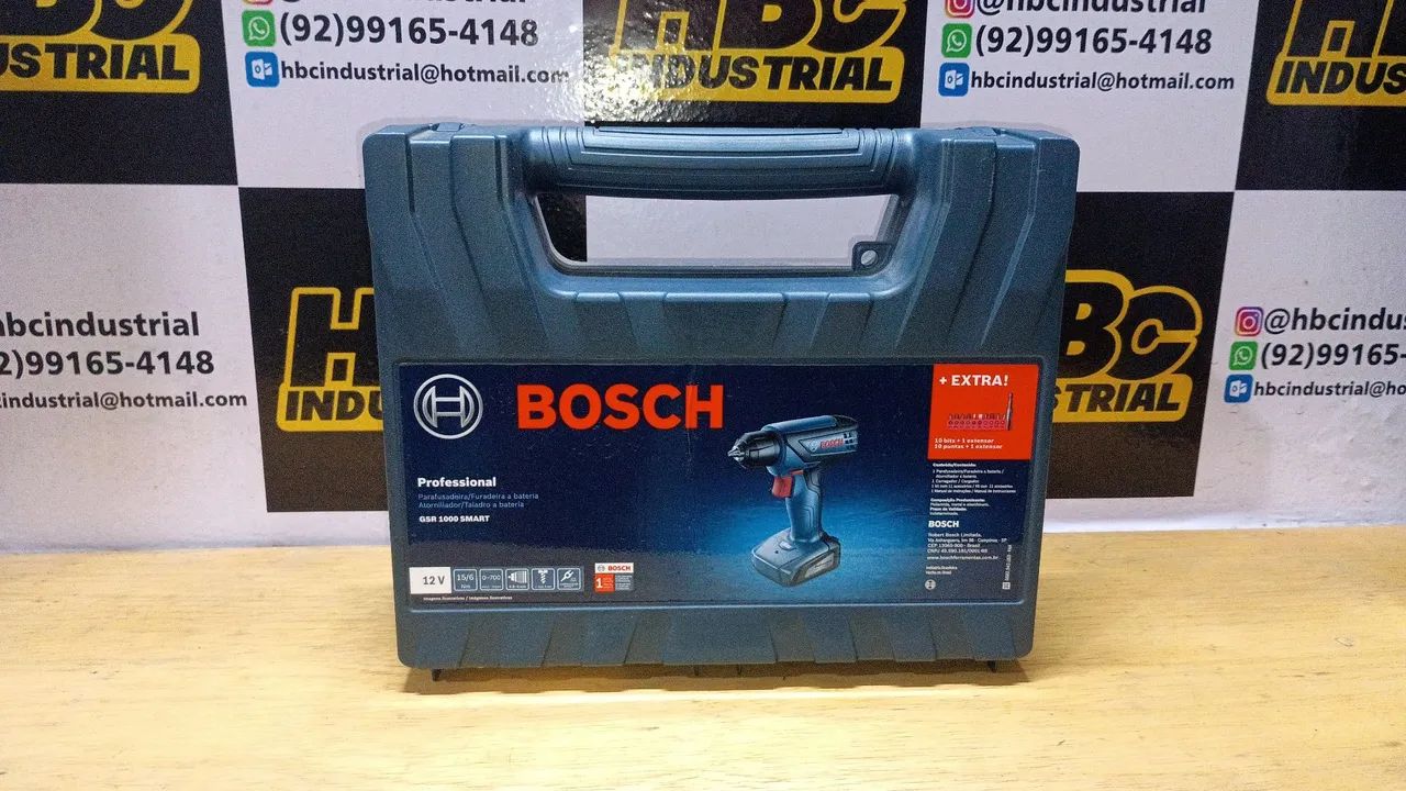 Furadeira/Parafusadeira a Bateria Bosch GSR 1000 Smart