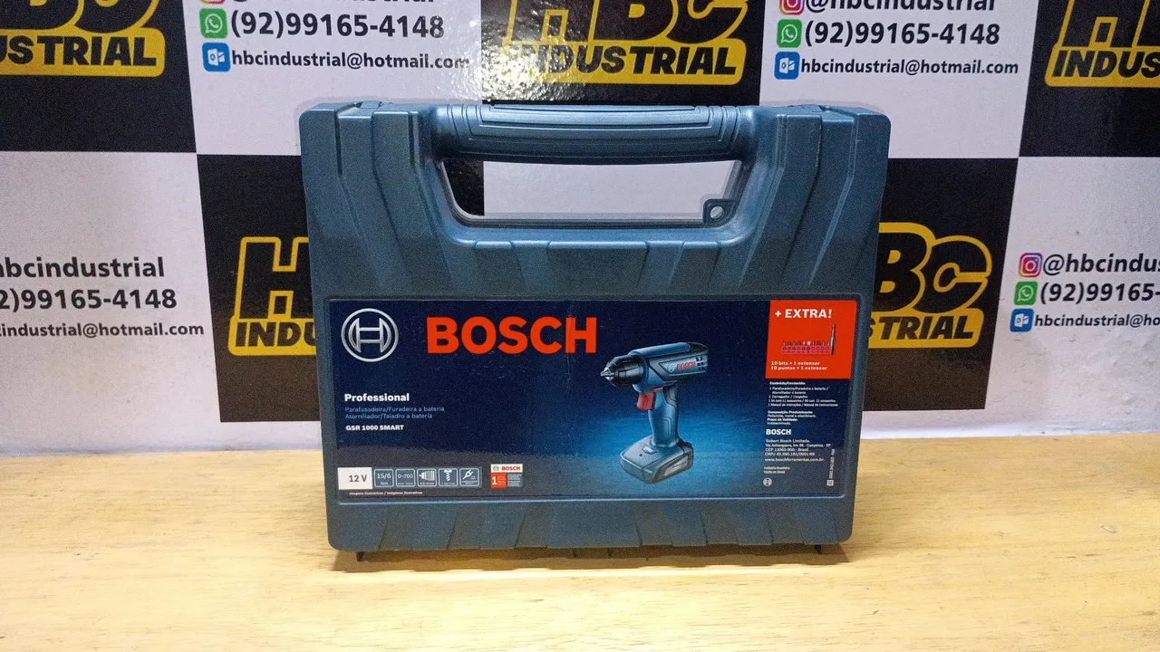 Furadeira/Parafusadeira a Bateria Bosch GSR 1000 Smart