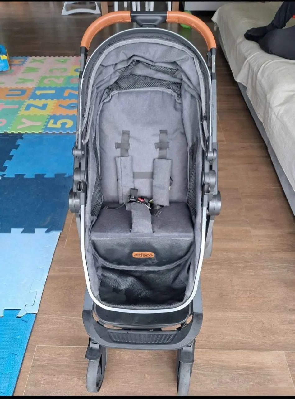 Carrinho Adzieco Galzerano e bebê conforto - Foto 4