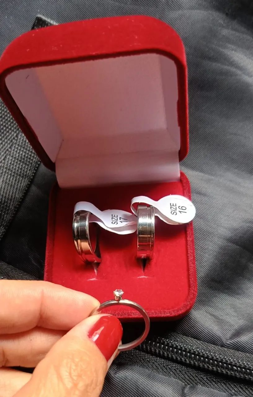 Par de aliança - aço - Foto 5