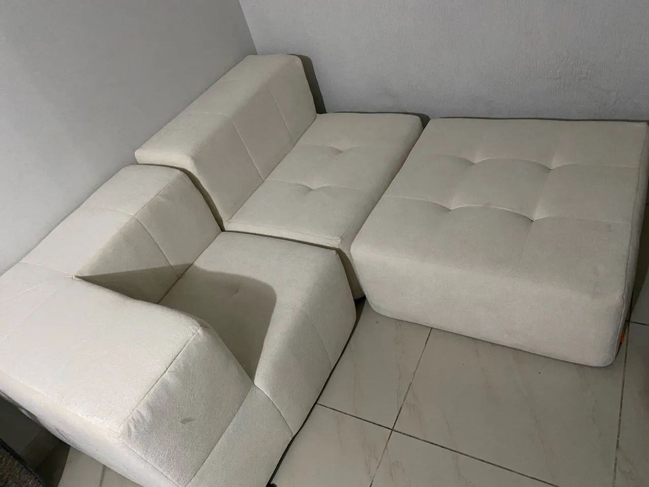 Sofá Modular Branco 