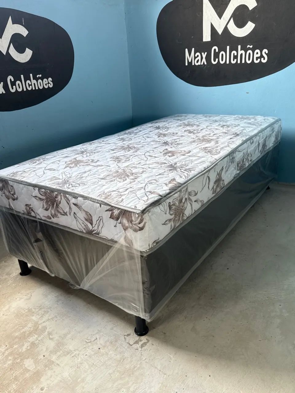 Cama Box Solteirão Molas - Max Colchões 