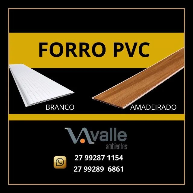 Forro PVC Branco ou Madeirado