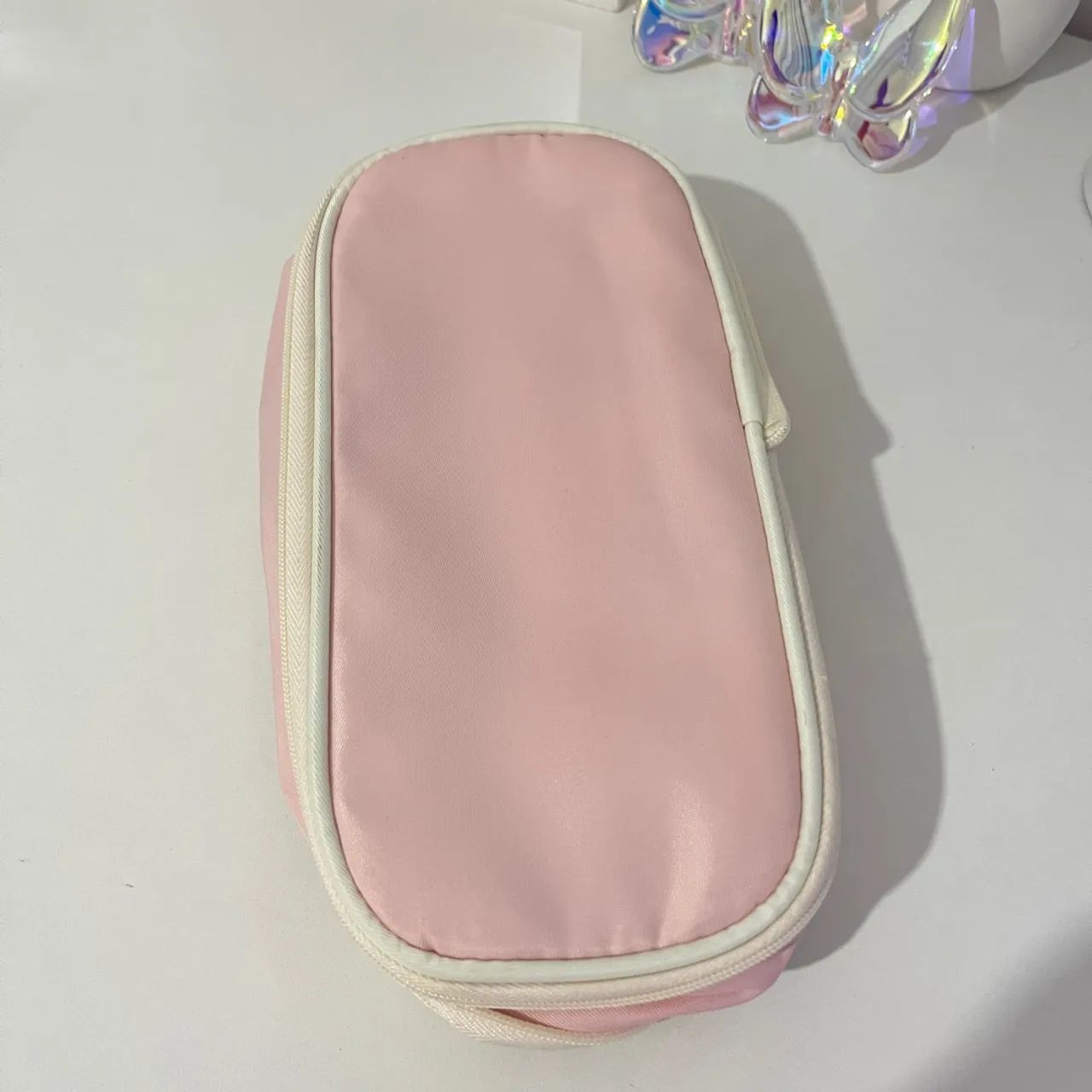 Estojo escolar box com elásticos - Rosa - Foto 4